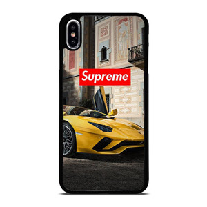 SUPREME YELLOW LAMBORGINI iPhone XS Max Case SUPREME YELLOW LAMBORGINI iPhone XS Max Case