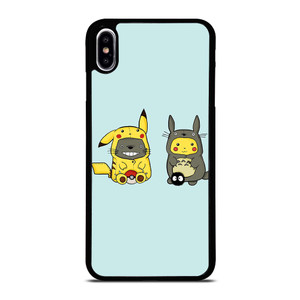 TOTORO X PIKACHU CARTOON iPhone XS Max Case