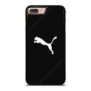 PUMA LOGO BLACK LEATHER iPhone 8 Plus Case PUMA LOGO BLACK LEATHER iPhone 8 Plus Case