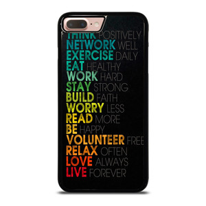 QUOTE INSPIRATIONAL THINK POSITIVELY iPhone 8 Plus Case QUOTE INSPIRATIONAL THINK POSITIVELY iPhone 8 Plus Case