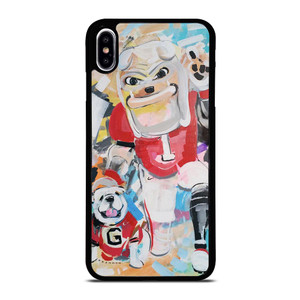 UNIVERSITY OF GEORGIA BULLDOGS UGA ART iPhone XS Max Case