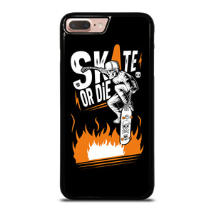 SKULL SKATE OR DIE ORANGE ARTWORK iPhone 8 Plus Case SKULL SKATE OR DIE ORANGE ARTWORK iPhone 8 Plus Case