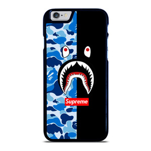 SUPREME BAPE SHARK CAMO BLUE BLACK iPhone 6 / 6S Case SUPREME BAPE SHARK CAMO BLUE BLACK iPhone 6 / 6S Case