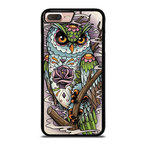 SUGAR SKULL OWL TATTO LOGO iPhone 8 Plus Case