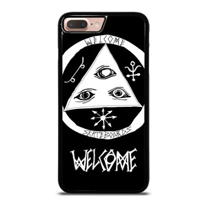 WELCOME SKATEBOARDS LOGO BLACK iPhone 8 Plus Case