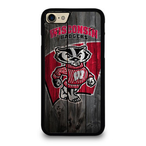WISCONSIN BADGER WOODEN LOGO iPhone 7 Case WISCONSIN BADGER WOODEN LOGO iPhone 7 Case