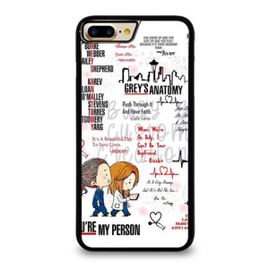 QUOTES OF GREY'S ANATOMY iPhone 7 Plus Case