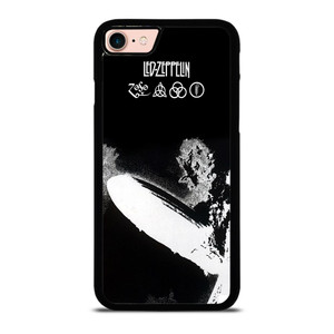 LED ZEPPELIN BLACK WHITE LOGO iPhone 8 Case