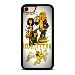 LED ZEPPELIN ROCK BAND ART iPhone 8 Case