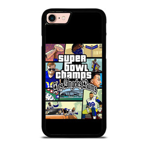 LOS ANGELES RAMS CHAMPIONS CARTOON iPhone 8 Case