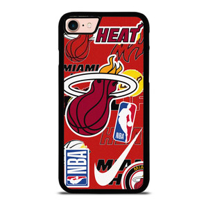 MIAMI HEAT NBA STICKER BOMB iPhone 8 Case