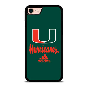 MIAMI HURRICANES GREEN LOGO iPhone 8 Case