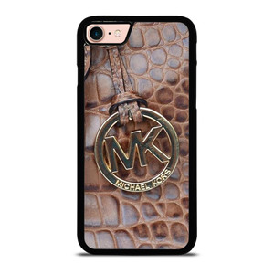 MICHAEL KORS BROWN LEATHER iPhone 8 Case