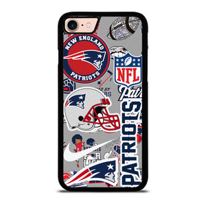 NEW ENGLAND PATRIOTS NFL STICKER BOMB iPhone 8 Case