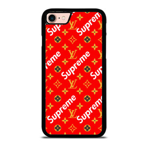 NEW SUPREME RED GOLD PATTERN iPhone 8 Case