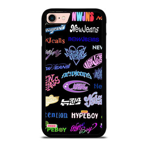 NEWJEANS STICKER COLLAGE iPhone 8 Case