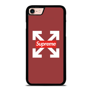 OFF WHITE LOGO X SUPREME RED iPhone 8 Case