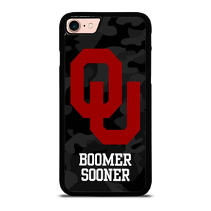 OKLAHOMA SOONERS CAMO LOGO iPhone 8 Case
