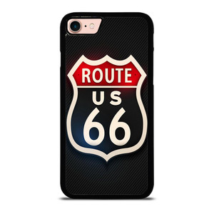 ROUTE 66 STREET US LOGO CARBON iPhone 8 Case ROUTE 66 STREET US LOGO CARBON iPhone 8 Case