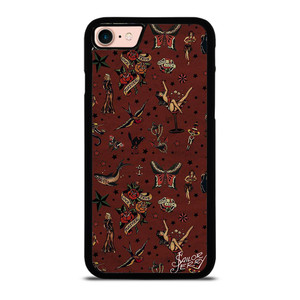 SAILOR JERRY TATTOO PATTERN iPhone 8 Case