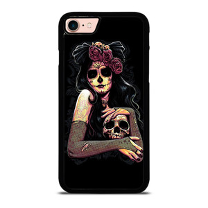 SUGAR SKULL TATTOO GIRL iPhone 8 Case SUGAR SKULL TATTOO GIRL iPhone 8 Case