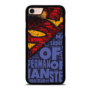 SUPERMAN LOGO ART WALL iPhone 8 Case