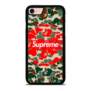 SUPREME BAPE CAMO iPhone 8 Case