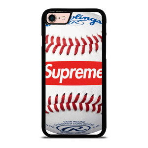 SUPREME X RAWLINGS BASEBALL iPhone 8 Case