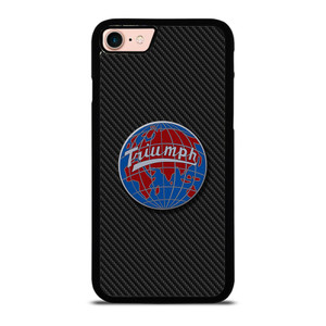 TRIUMPH WORLDWIDE LOGO CARBON iPhone 8 Case