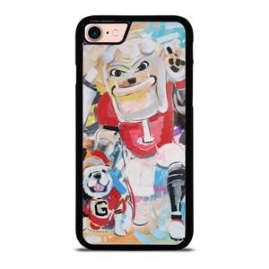 UNIVERSITY OF GEORGIA BULLDOGS UGA ART iPhone 8 Case