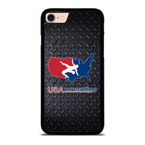 USA WRESTLING METAL LOGO iPhone 8 Case