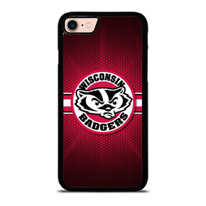 WISCONSIN BADGER METAL LOGO iPhone 8 Case