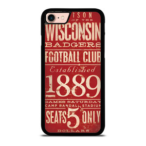 WISCONSIN BADGER OLD TICKET iPhone 8 Case