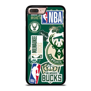 MILWAUKEE BUCKS NBA STICKER BOMB iPhone 8 Plus Case