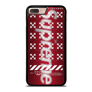 OFF WHITE X SUPREME LOGO BLUR iPhone 8 Plus Case