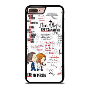 QUOTES OF GREY'S ANATOMY iPhone 8 Plus Case