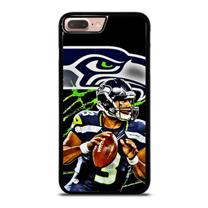 RUSSELL WILSON SEATTLE SEAHAWKS ART iPhone 8 Plus Case