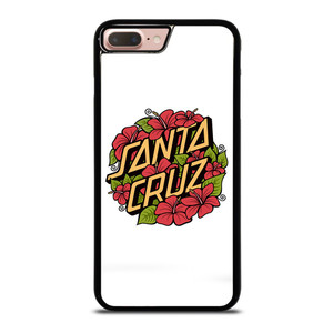 SANTA CRUZ SKATEBOARD FLORAL WHITE iPhone 8 Plus Case