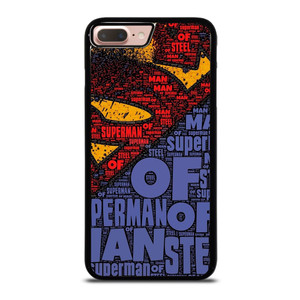 SUPERMAN LOGO ART WALL iPhone 8 Plus Case