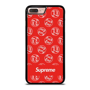 SUPREME FUCK EM PATTERN iPhone 8 Plus Case