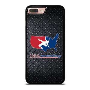 USA WRESTLING METAL LOGO iPhone 8 Plus Case