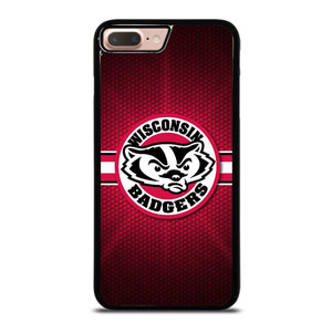 WISCONSIN BADGER METAL LOGO iPhone 8 Plus Case