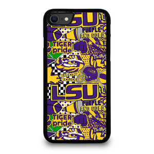 LSU Tigers UNIVERSUTY COLLAGE iPhone SE 2020 Case