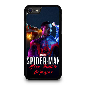 MARVEL SPIDERMAN MILES MORALES POSTER iPhone SE 2020 Case