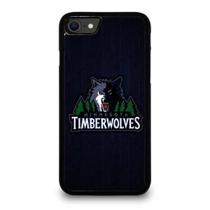 MINNESOTA TIMBERWOLVES WOODEN LOGO iPhone SE 2020 Case
