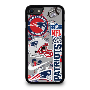 NEW ENGLAND PATRIOTS NFL STICKER BOMB iPhone SE 2020 Case