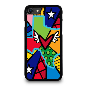 ROMERO BRITTO POP TEXAS MAP iPhone SE 2020 Case ROMERO BRITTO POP TEXAS MAP iPhone SE 2020 Case
