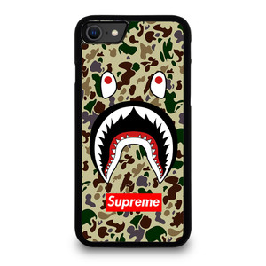 SHARK CAMO BATHING APE SUPREME iPhone SE 2020 Case