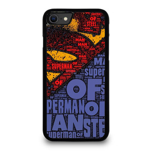 SUPERMAN LOGO ART WALL iPhone SE 2020 Case