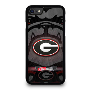 UNIVERSITY OF GEORGIA BULLDOGS UGA BLACK iPhone SE 2020 Case